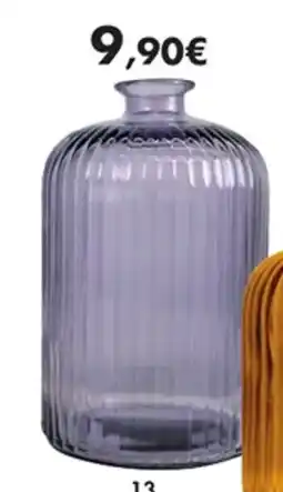 E.Leclerc Vase daroca en verre 100% recyclé 3 coloris disponibles vert, ambre et violet offre