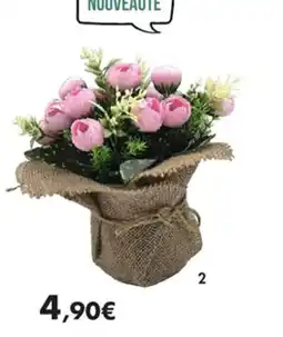 E.Leclerc Camélias pot en jute 3 coloris disponibles offre