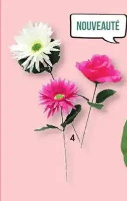 E.Leclerc Tige gerbera rose,gerbera blanc,rose offre
