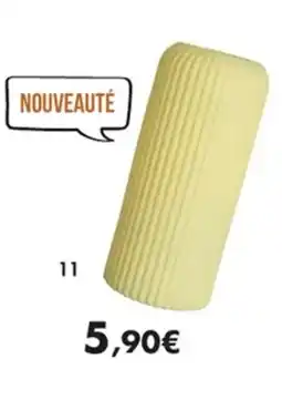 E.Leclerc Vase Stripes jaune en verre offre