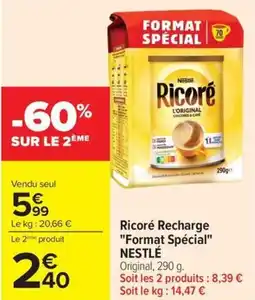 Carrefour NESTLÉ Ricoré Recharge Format Spécial offre