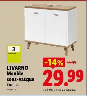 LIVARNO Meuble sous-vasque