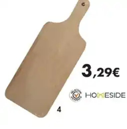 E.Leclerc Planche à découper avec manche en bois offre