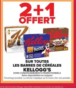 Carrefour KELLOGG'S Sur toutes les barres de céréales offre