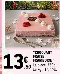 E.Leclerc CROQUANT FRAISE FRAMBOISE offre
