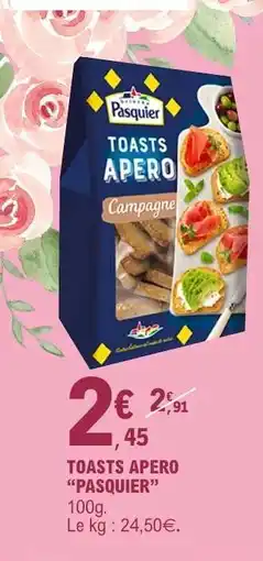 E.Leclerc TOASTS APÉRO “PASQUIER” offre