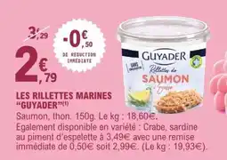 E.Leclerc Les Rillettes Marines 'Guyader' offre