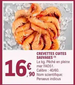 E.Leclerc Crevettes Cuites Sauvages offre