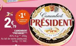 E.Leclerc Camembert Président offre