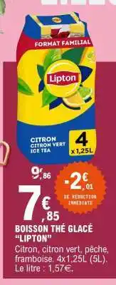 E.Leclerc BOISSON THÉ GLACÉ “LIPTON” offre