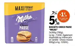 E.Leclerc Biscuits Choco Pause Milka offre
