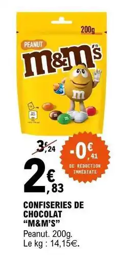 E.Leclerc CONFISERIES DE CHOCOLAT “M&M’S” offre