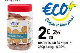 E.Leclerc BISCUITS SALÉS “ECO+” offre