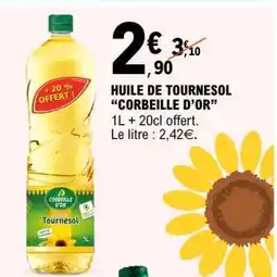 E.Leclerc HUILE DE TOURNESOL CORBEILLE D’OR offre
