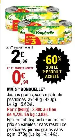 E.Leclerc Maïs 'Bonduelle' offre
