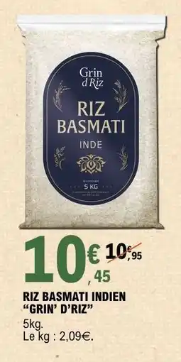 E.Leclerc RIZ BASMATI INDIEN GRIN’ D’RIZ offre