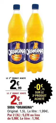 E.Leclerc Soda 'Orangina' offre