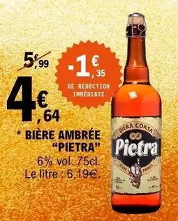 E.Leclerc Bière Ambrée Pietra offre