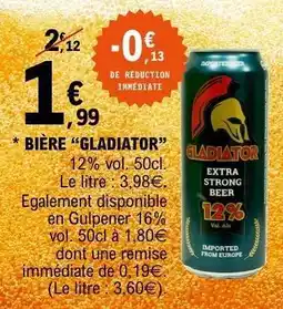 E.Leclerc BIÈRE 'GLADIATOR' offre