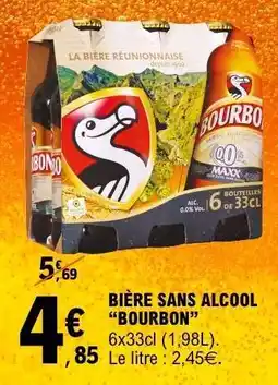 E.Leclerc BIÈRE SANS ALCOOL 'BOURBON' offre