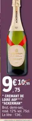 E.Leclerc Crémant de Loire AOP 'Ackerman' offre