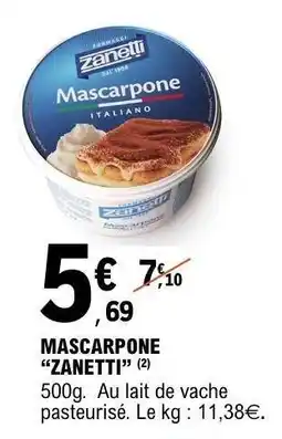 E.Leclerc Mascarpone Zanetti offre