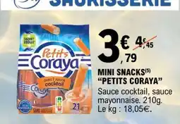 E.Leclerc MINI SNACKS “PETITS CORAYA” offre