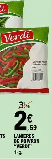 E.Leclerc LANIERES DE POIVRON VERDI offre