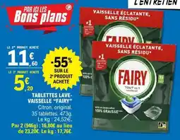 E.Leclerc Tablettes Lave-Vaisselle Fairy offre