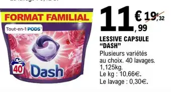 LESSIVE CAPSULE “DASH”
