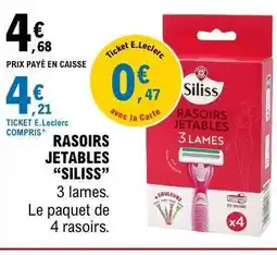 E.Leclerc RASOIRS JETABLES “SILISS” offre