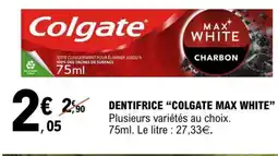 E.Leclerc Dentifrice Colgate Max White offre