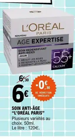 E.Leclerc Soin anti-âge L'ORÉAL PARIS offre