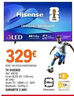 E.Leclerc TV HISENSE offre