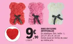 E.Leclerc OURS EN FLEURS ARTIFICIELLES offre