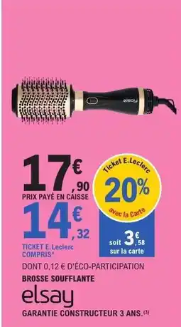 E.Leclerc Brosse soufflante elsay offre