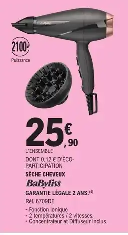 E.Leclerc SÈCHE CHEVEUX BaByliss offre