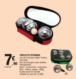 E.Leclerc TRIPLETTE PÉTANQUE offre