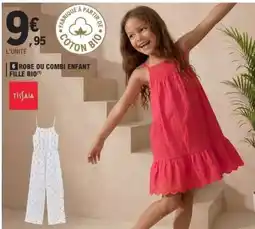 E.Leclerc Robe ou Combi Enfant Fille Bio offre