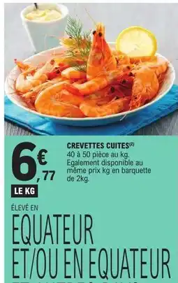 E.Leclerc CREVETTES CUITES offre
