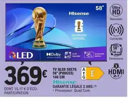 E.Leclerc TV QLED 58E7Q offre