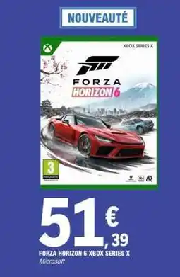 E.Leclerc FORZA HORIZON 6 XBOX SERIES X offre
