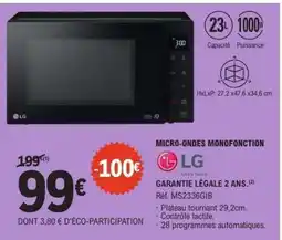 E.Leclerc Micro-ondes Monofonction LG offre