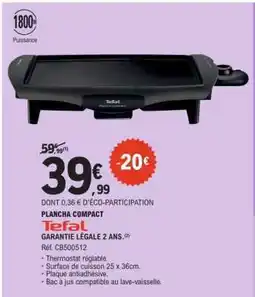 E.Leclerc PLANCHA COMPACT Tefal offre