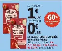 E.Leclerc La Sauce Tomate Cuisinée Originale 'Heinz' offre