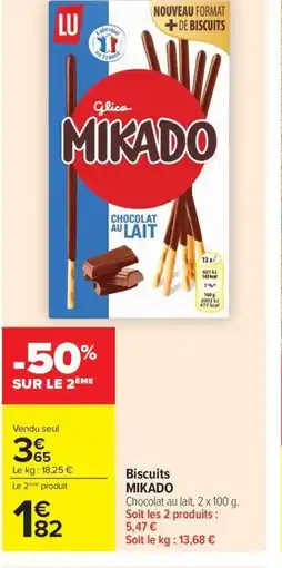 Carrefour MIKADO Biscuits offre