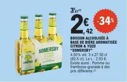 E.Leclerc SOMERSBY Citron & Yuzu offre