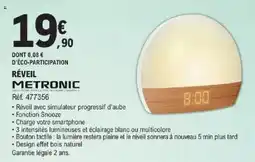 E.Leclerc Metronic Réveil offre