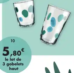 E.Leclerc Lot de 3 verres Aura 3 décors différents en verre offre