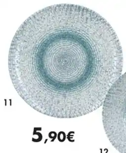 E.Leclerc Assiette plate aqua en porcelaine offre